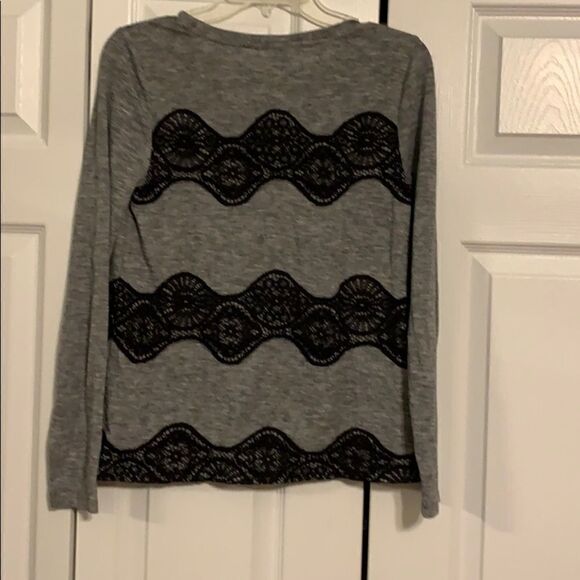 Loft grey knit top- size XS - Picture 3 of 6